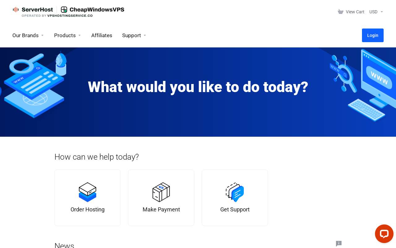 ServerHost 官网截图